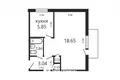 Apartamento 1 habitación 30 m² Minsk, Belarús
