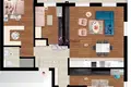 Apartamento 1 habitación 104 m², Montenegro