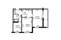Квартира 2 комнаты 59 м² Минск, Беларусь