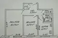 2 room apartment 38 m² Homyel, Belarus