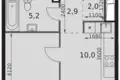 Mieszkanie 1 pokój 35 m² Moskwa, Rosja