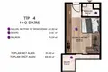 Mieszkanie 1 pokój 45 m² Mezitli, Turcja