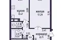 3 room apartment 62 m² Zaslauje, Belarus