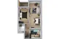 Appartement 2 chambres 61 m² Pincici, Monténégro