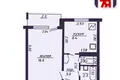 1 room apartment 32 m² Salihorsk, Belarus