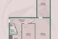 Mieszkanie 3 pokoi 57 m² Borysów, Białoruś