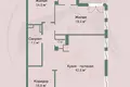 3 room apartment 108 m² Minsk, Belarus