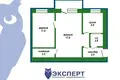 2 room apartment 43 m² Minsk, Belarus