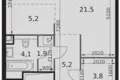 Kawalerka 1 pokój 42 m² Moskwa, Rosja