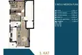 Apartamento 3 habitaciones 60 m² Kepez, Turquía