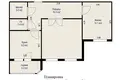 Mieszkanie 2 pokoi 55 m² Mińsk, Białoruś