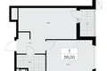 Mieszkanie 1 pokój 38 m² Krasnoye Selo, Rosja