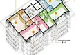 1 bedroom apartment 56 m² Alanya, Turkey