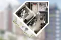 Appartement 1 chambre 48 m² Kaliningrad, Russie