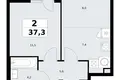 Appartement 2 chambres 37 m² Vnoukovo, Russie