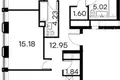 Mieszkanie 4 pokoi 123 m² Moskwa, Rosja