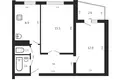 Apartamento 2 habitaciones 49 m² Fanipal, Belarús