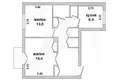 2 room apartment 60 m² Brest, Belarus