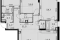 Appartement 4 chambres 100 m² Moscou, Russie
