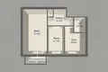 Apartamento 2 habitaciones 42 m² Minsk, Belarús