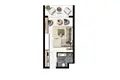 Mieszkanie 1 pokój 36 m² Akrotiri, Cypr