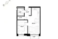 Apartamento 2 habitaciones 42 m² Riga, Letonia