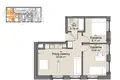 Apartamento 3 habitaciones 44 m² Varsovia, Polonia
