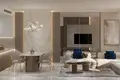 Residential complex New residence Samana Lake Views with swimming pools and lounge areas close to a highway, Production City, Dubai, UAE