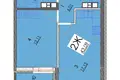 Квартира 2 комнаты 43 м² Минск, Беларусь