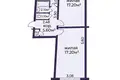 Mieszkanie 2 pokoi 50 m² w Mińsk, Białoruś