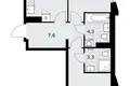Apartamento 2 habitaciones 59 m² Troitsk, Rusia