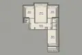 Appartement 3 chambres 64 m² Minsk, Bélarus