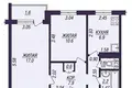 2 room apartment 44 m² Salihorsk, Belarus