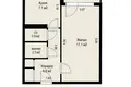 Apartamento 1 habitación 33 m² Minsk, Belarús