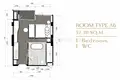 Piso independiente 1 habitacion 37 m² Ban Bang Thao, Tailandia
