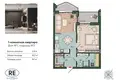 Appartement 1 chambre 51 m² Kaliningrad, Russie