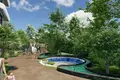 Residential quarter New Modern project in Avsallar, Alanya with modern exterior design