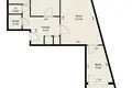 3 room apartment 70 m² Minsk, Belarus