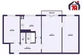 Mieszkanie 3 pokoi 58 m² Mińsk, Białoruś