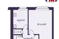 1 room apartment 35 m² Zhodzina, Belarus