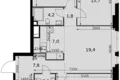 Apartamento 4 habitaciones 91 m² Moscú, Rusia