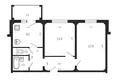 Квартира 2 комнаты 55 м² Минск, Беларусь