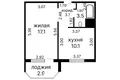 Apartamento 1 habitación 34 m² Lyasny, Belarús