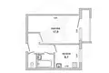 Apartamento 1 habitación 34 m² Brest, Belarús