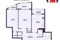 Appartement 2 chambres 76 m² Minsk, Bélarus