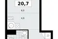 1 room apartment 21 m² Kommunarka, Russia