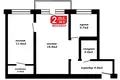 Wohnung 2 zimmer 45 m² Minsk, Belarus