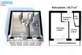 Wohnung 1 zimmer 21 m² Klaipeda, Litauen