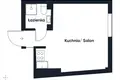 1 room apartment 21 m² in Warsaw, Poland