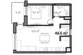 Mieszkanie 2 pokoi 56 m² Ryga, Łotwa